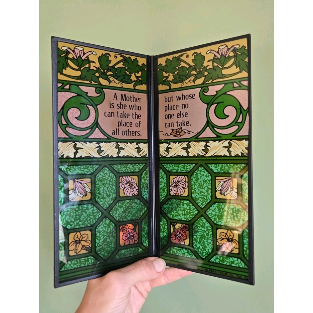VTG 1977 Seriglass A Mother's Place Glass Folding Panel No 996 Yorkcraft - Picture 3 of 5